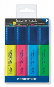 Staedtler "Textsurfer Classic 364" szövegkiemelő készlet 1-5 mm 4 szín (364 WP4)